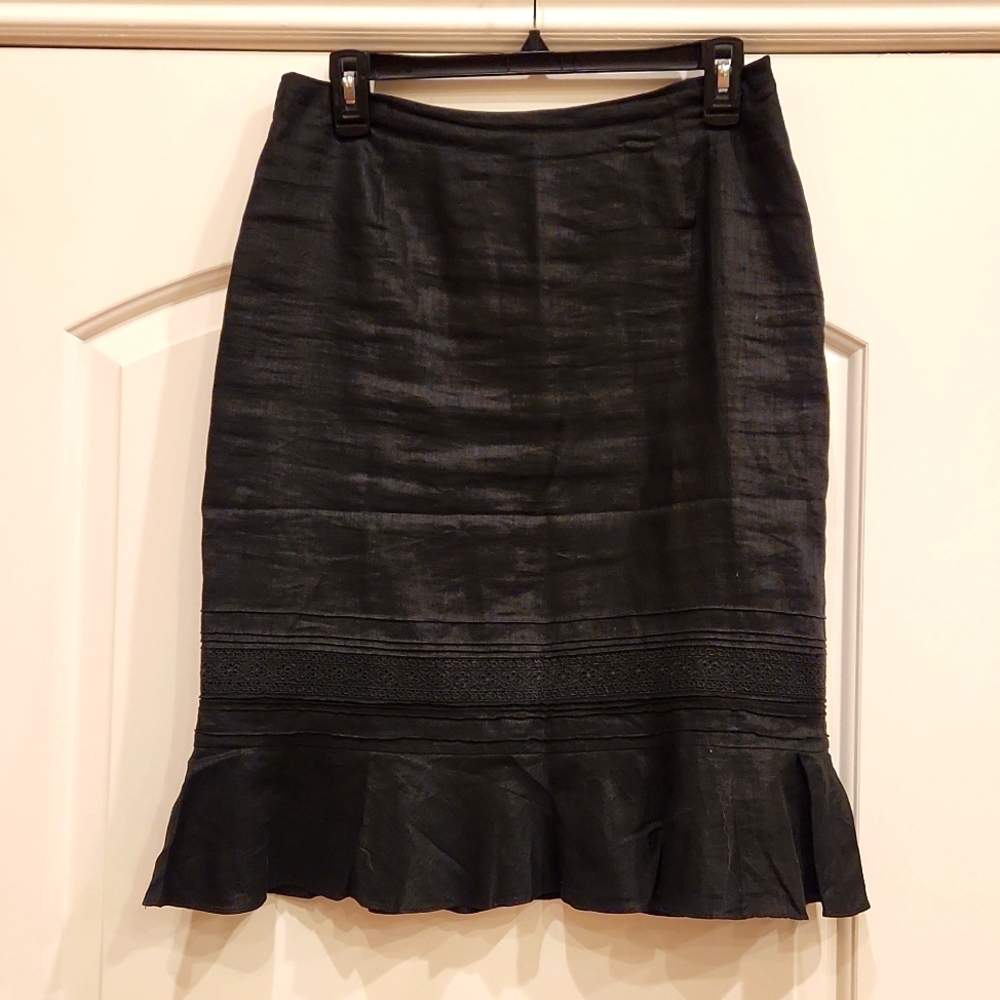 Ann Taylor Loft Linen Skirt size 8P